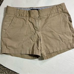 J.Crew Women’s Chino Khaki Shorts SZ 6